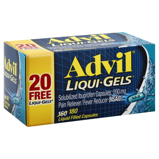 Advil liquid gels 180 count