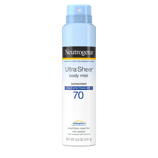 Neutrogena ultra sheer body mist sunscreen