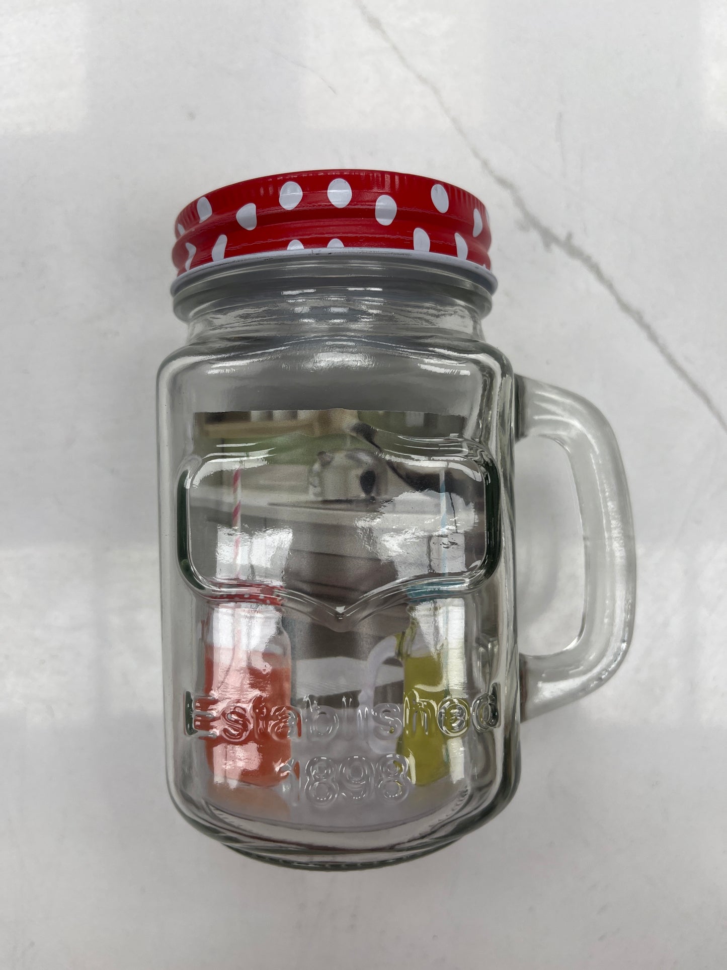 Glass mason jar