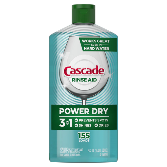 Cascade Power Dry Dishwasher Rinse Aid - 16oz