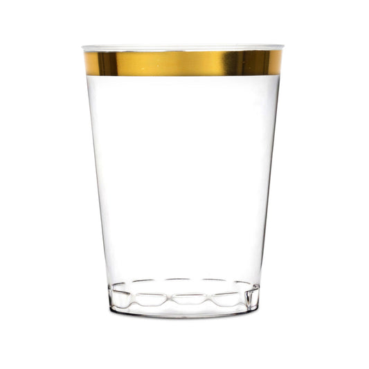 10oz Gold Rim Tumblers (16 Count)