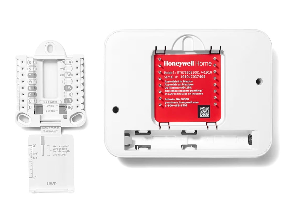 Honeywell Home RTH7560E 7-Day Flexible Programmable Thermostat-Extra-Large Backlit Display, White