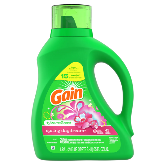 Gain + Aroma Boost Liq. HE Spring Daydream 45 Loads - 65oz