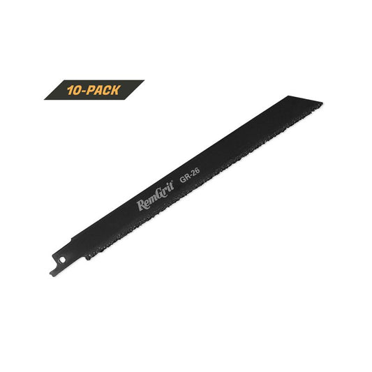 8" RemGrit® Carbide Grit Reciprocating Saw Blade (10 pack)