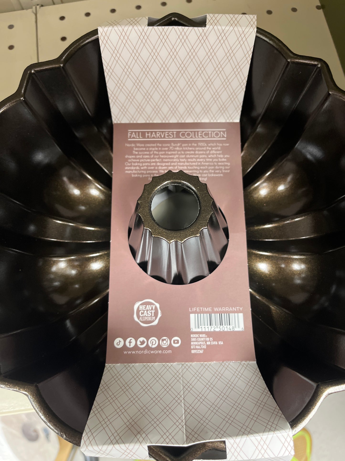 Bronze Bundt pan 12 cup nonstick