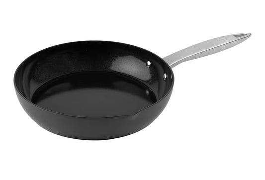 Zyliss Ultimate Pro Ceramic Fry Pan - Aluminium Fry Pan with a Stainless Steel Base & Ceramic Non-Stick Coating - Durable, Everyday-Use Pan - Dishwasher-Safe Kitchen Essential - 11"