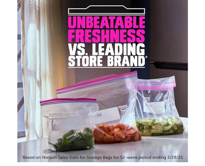 Ziplock storage gallon 22 count