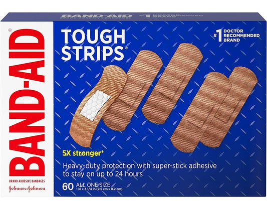 BAND-AID tough strips 60pk￼
