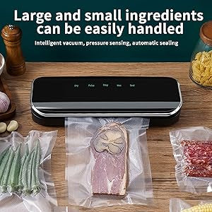 Vacuum Sealer Machine, Full Automatic Food Sealer, Vacuum Sealers Bags for Food Air Sealing System for Food Sealer Dry/Moist Food Preservation Modes
