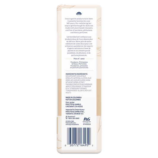 Ivory Gentle Exfoliating Bar Soap (8x3.17)oz