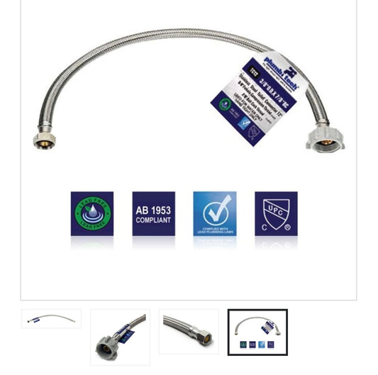 TOILET-CONNECTORS SS-FLEXIBLE- 20″