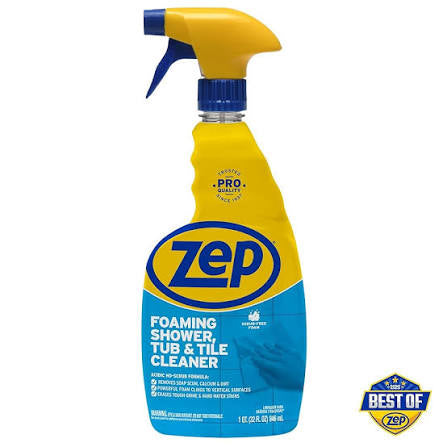ZEP forming shower tub & tile cleaner spray