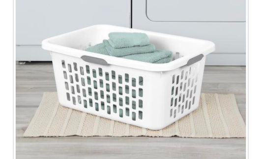 Laundry basket white 71L