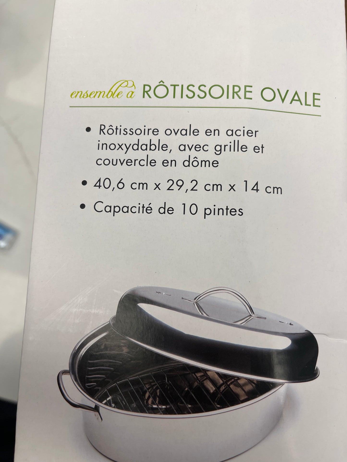 Stainless Steel Oval Roaster