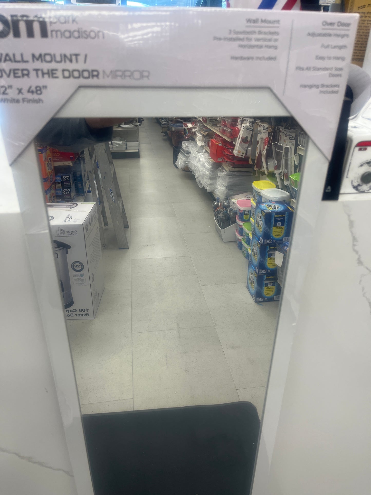 Wall mount mirror 12 x 48