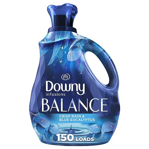 Downy Infusions Laundry Fabric Softener Liquid BALANCE Crisp Rain and Blue Eucalyptus-101oz