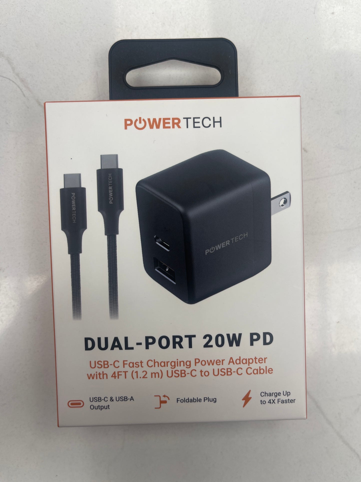 USB-C phone charger dual port 4feet cable ￼