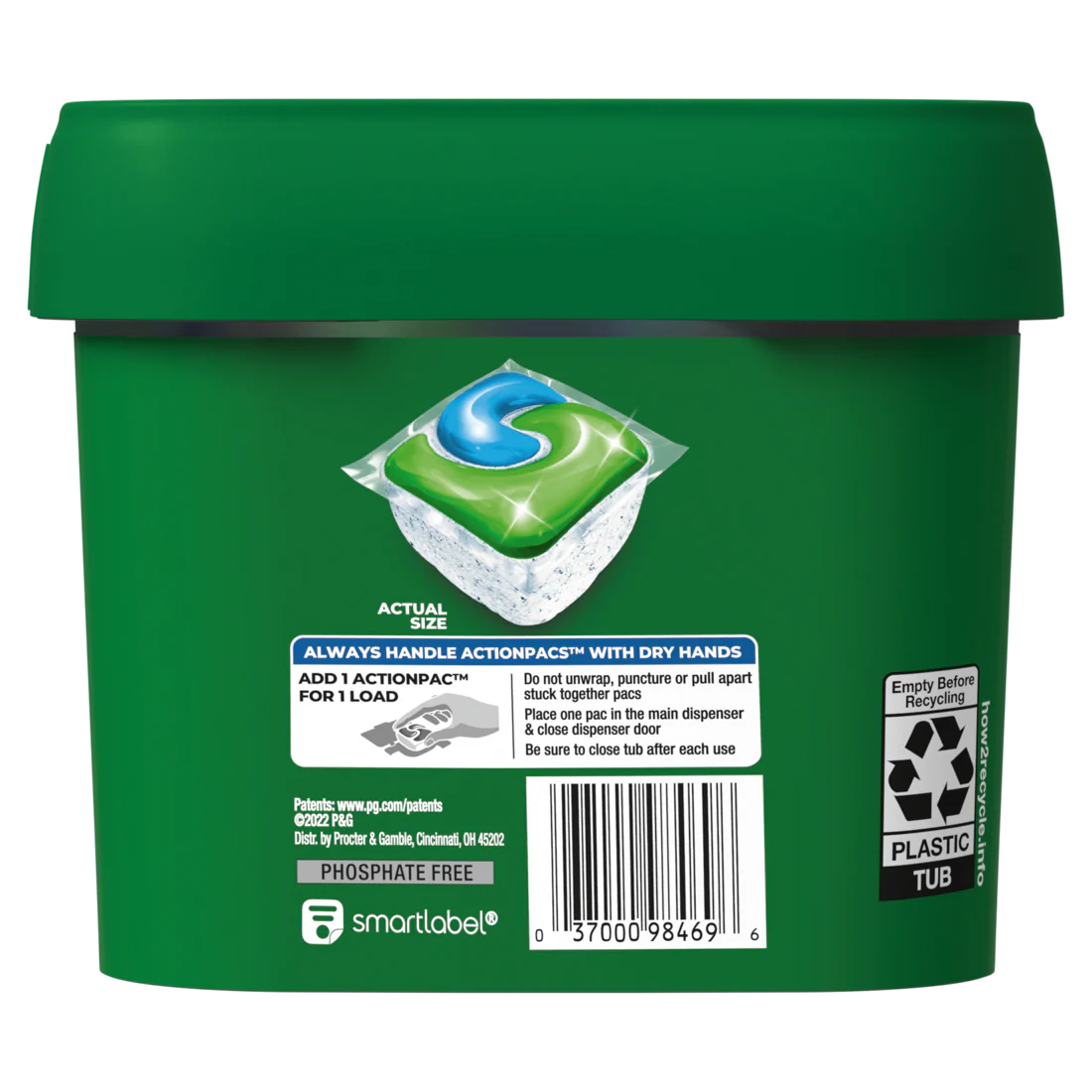 Cascade Complete ActionPacs Dishwasher Detergent, Fresh Scent - 38ct