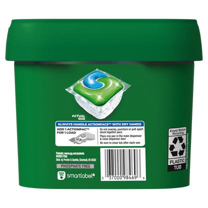 Cascade Complete ActionPacs Dishwasher Detergent, Fresh Scent - 38ct