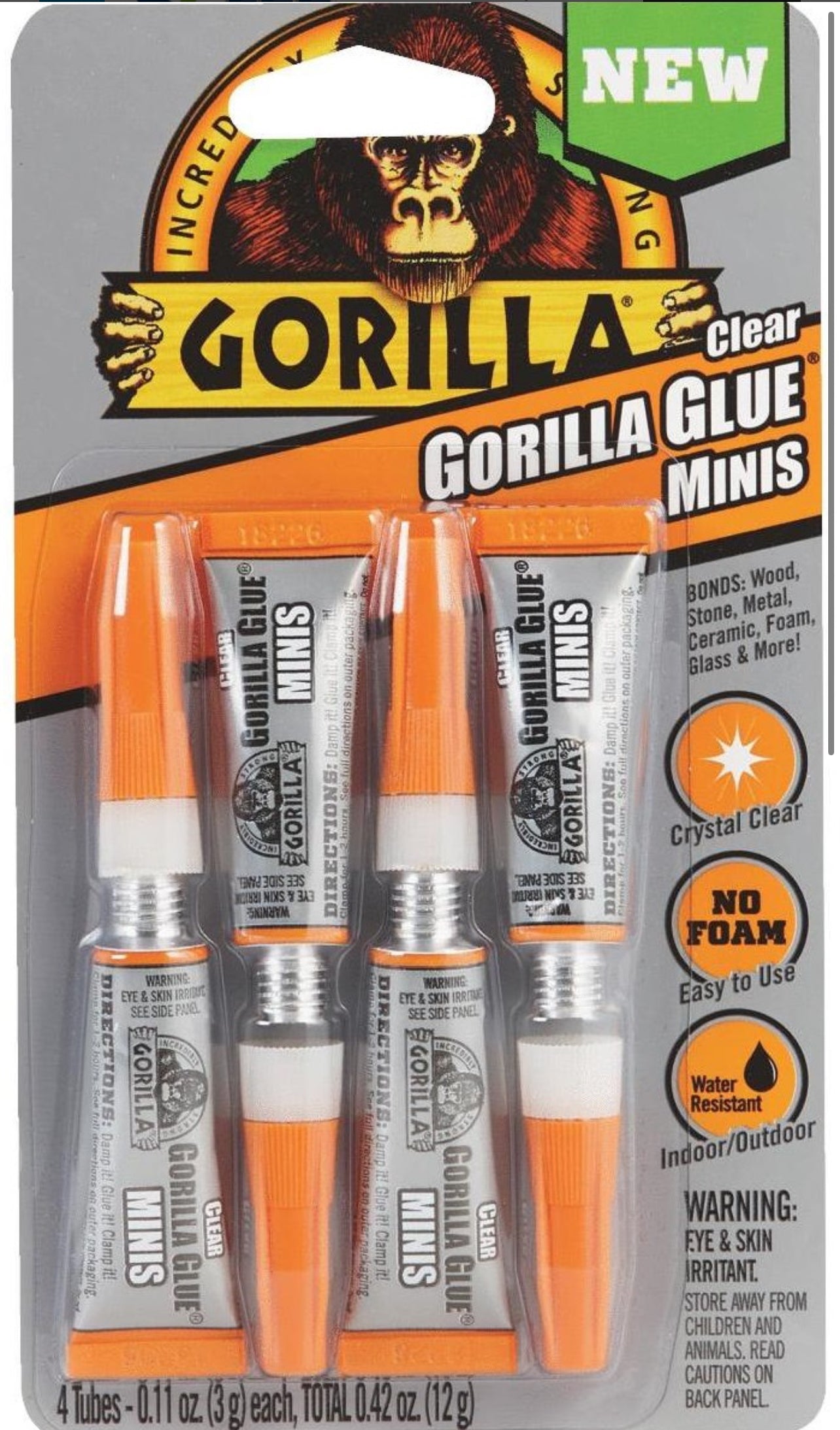 Gorilla Glue Mini 8 Pk clear