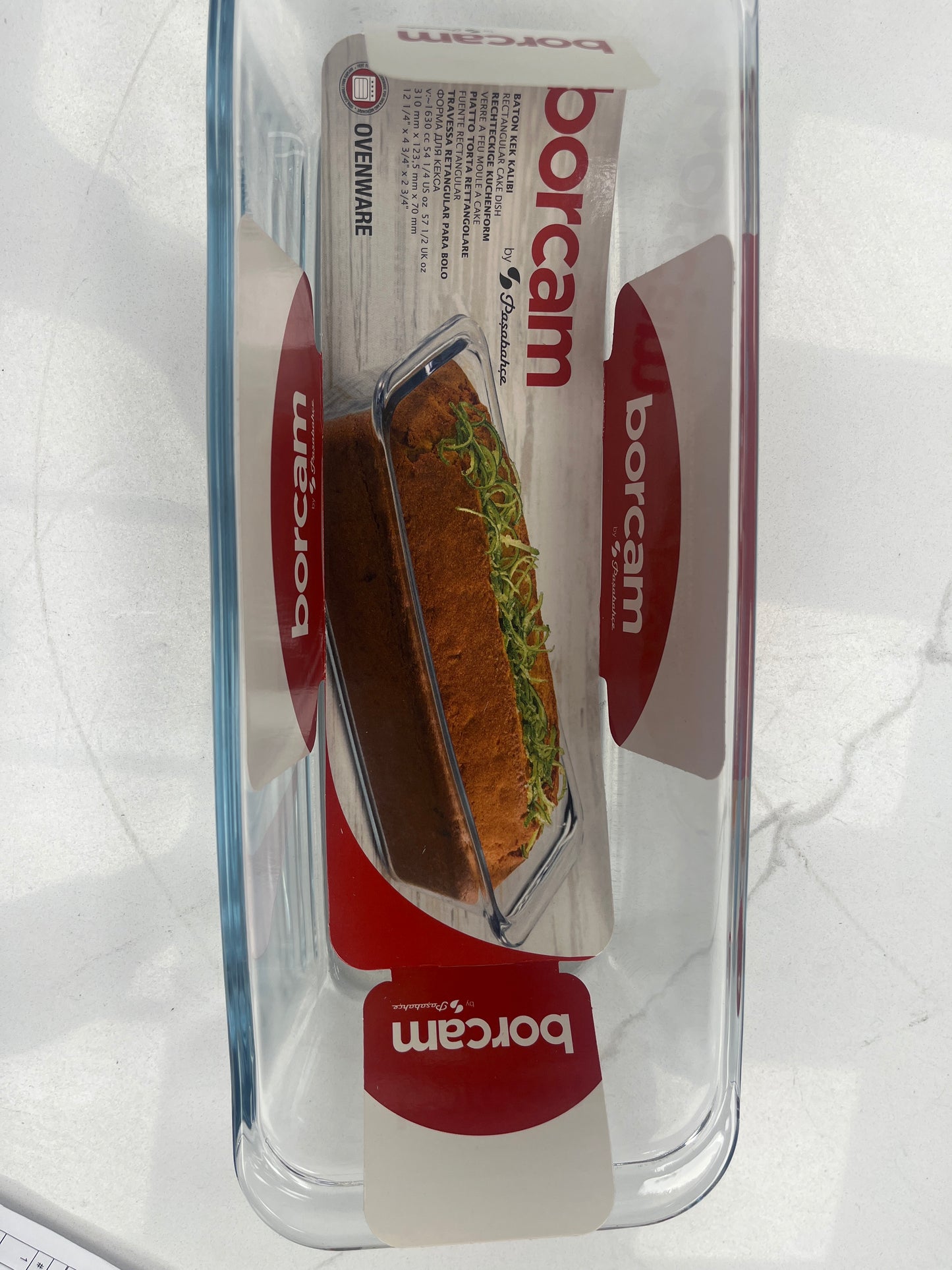 Glass loaf pan