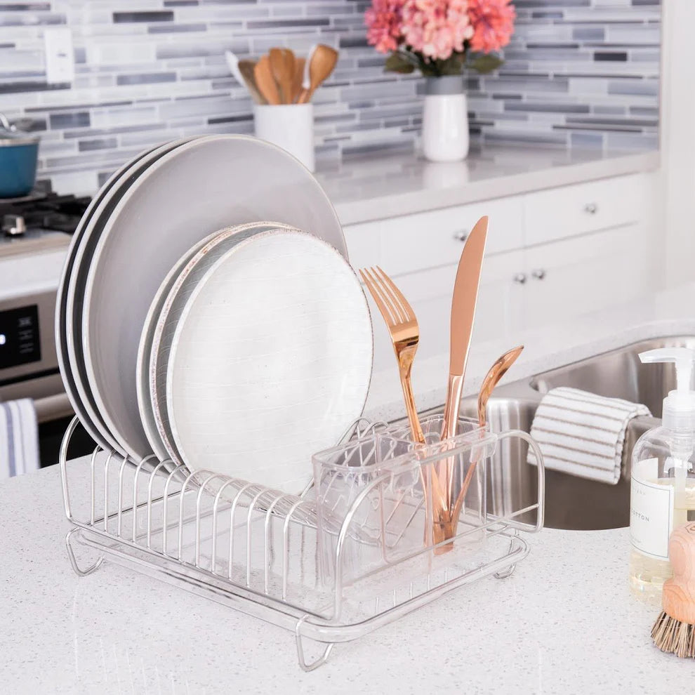 3 piece compact dish drain set