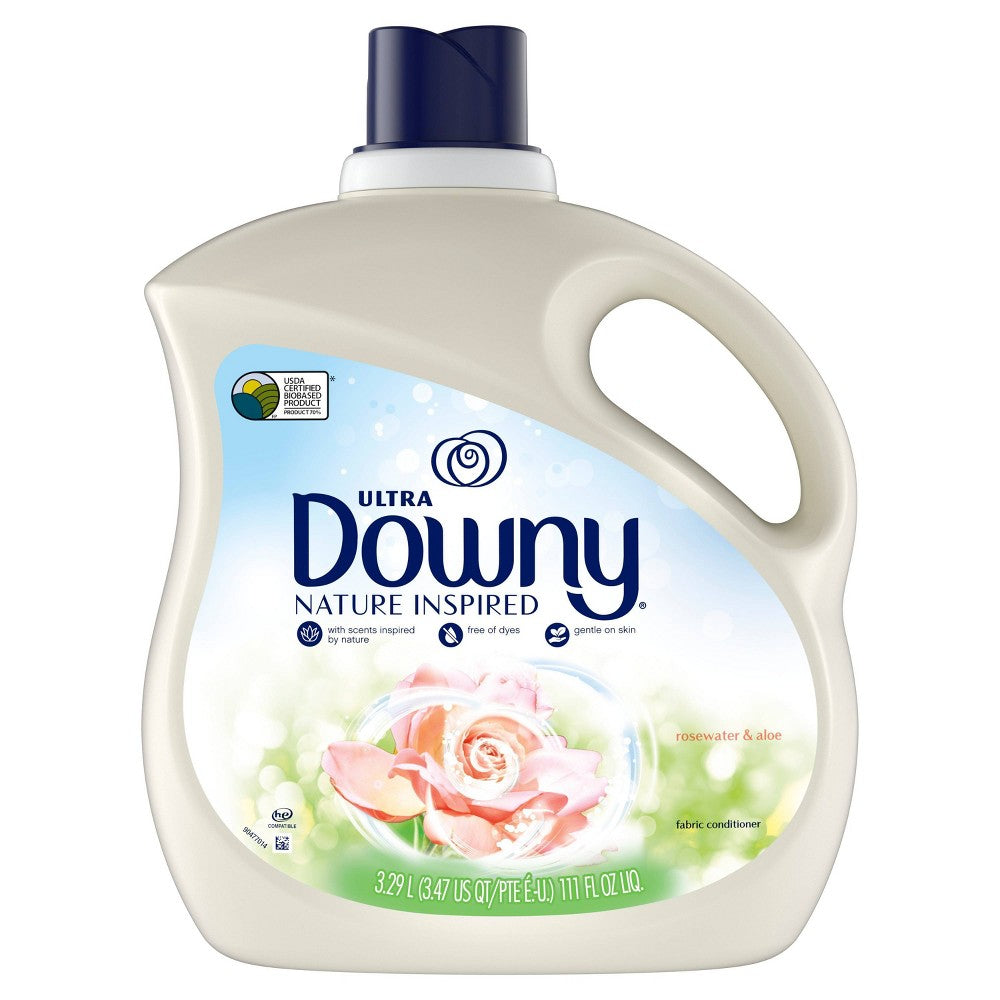 Downy Nature Blends Rosewater and Aloe Liquid Fabric Conditioner - 111oz