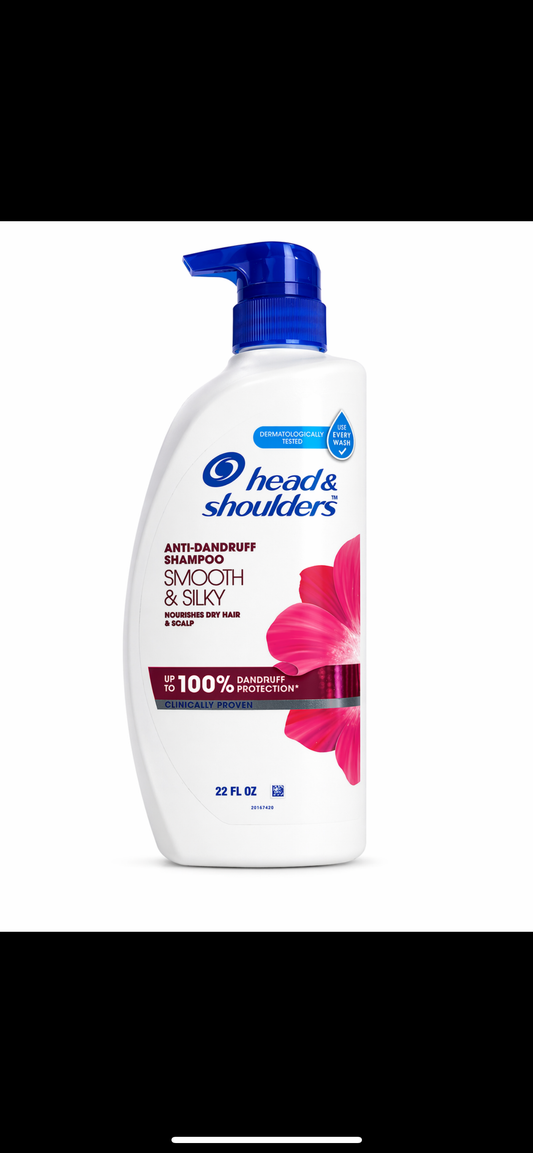 Head & shoulders smooth, and silk 22oz
