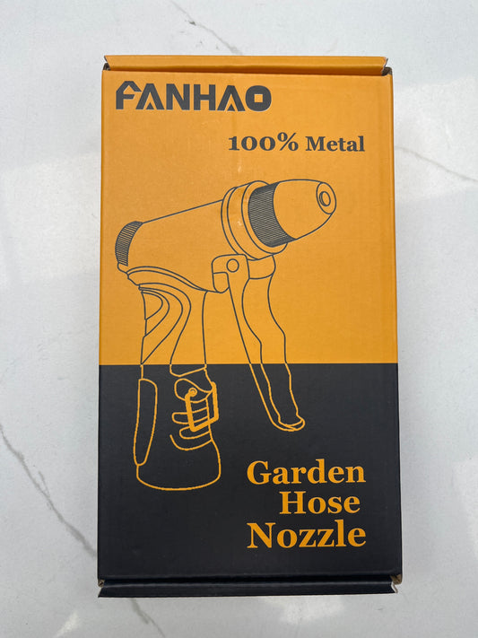 100% metal garden hose nozzle