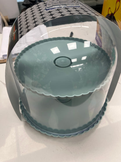 Serveware dessert stand with dome cover