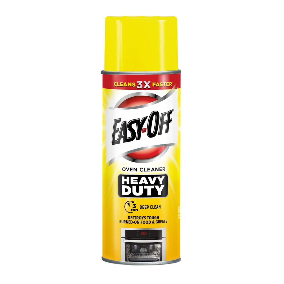 Easy Off Heavy Duty Oven Cleaner, Destroys Tough Burnt on Food and Grease, Fresh Scent, 14.5 oz Can