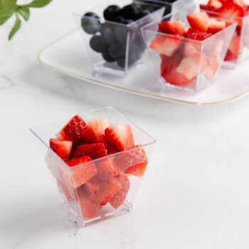 MiniWare Clear 2oz Square Bowl