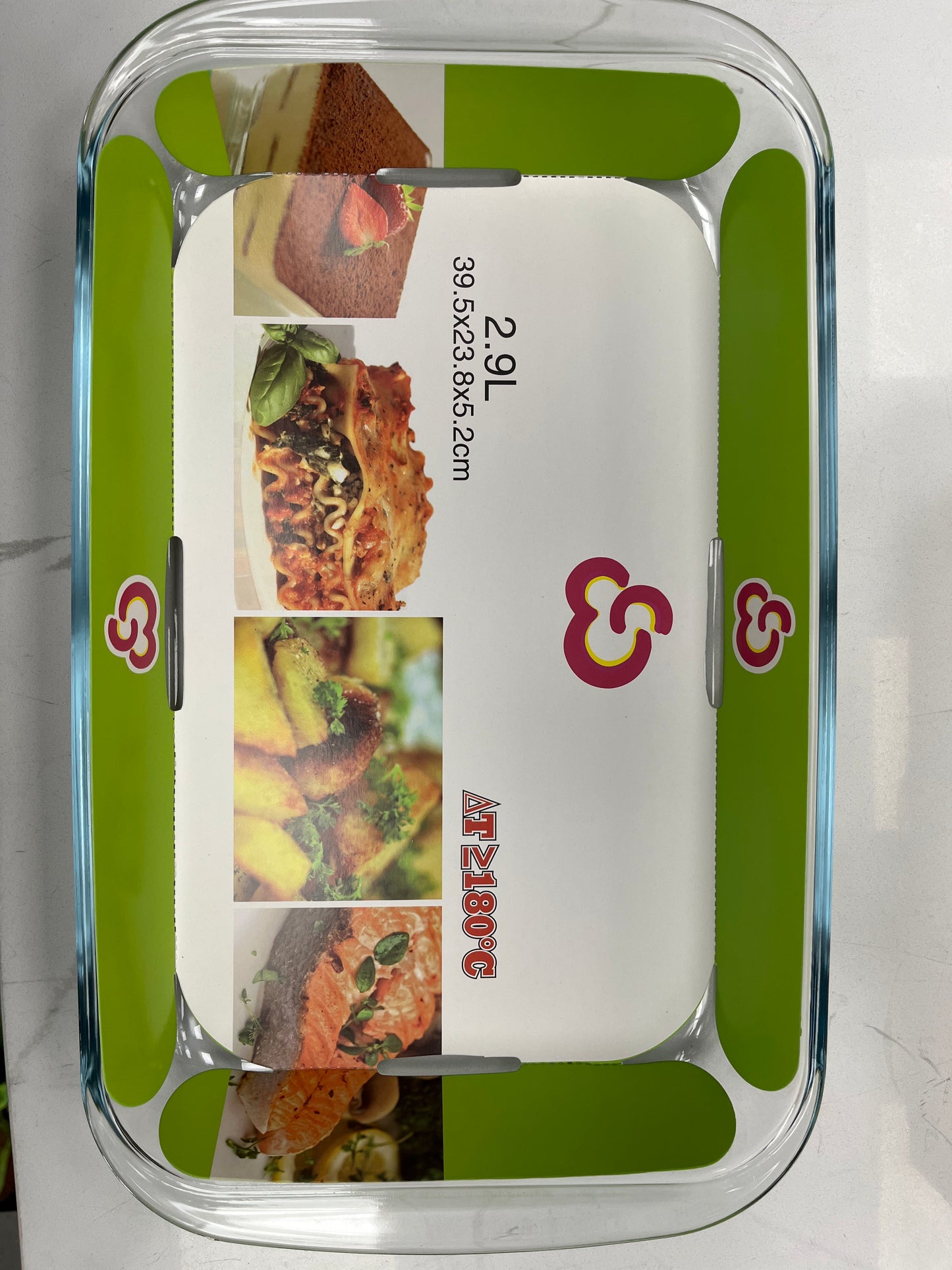2.9L Oblong Glass Bakeware