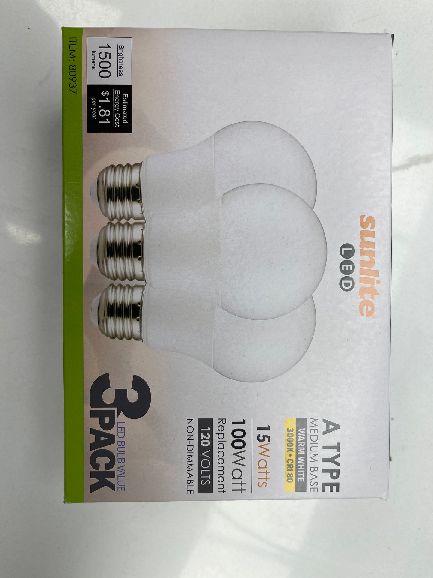 14 = 100 LED 3 PK. 3000K