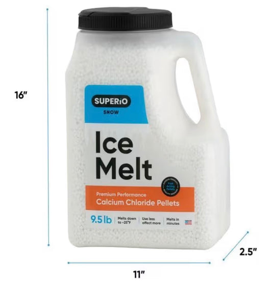SUPERIO Ice Melt calcium chloride 9 LBS