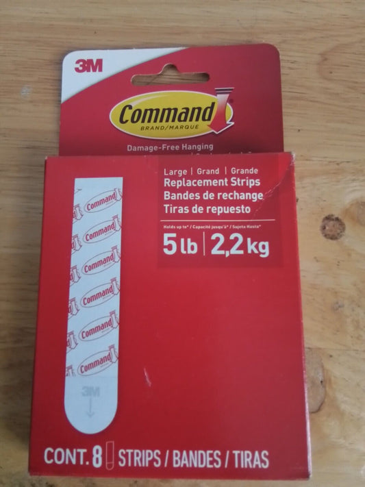 Command replacement strips 5 pounds 8pc