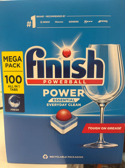 Finish dishwasher tabs 100 pack ￼