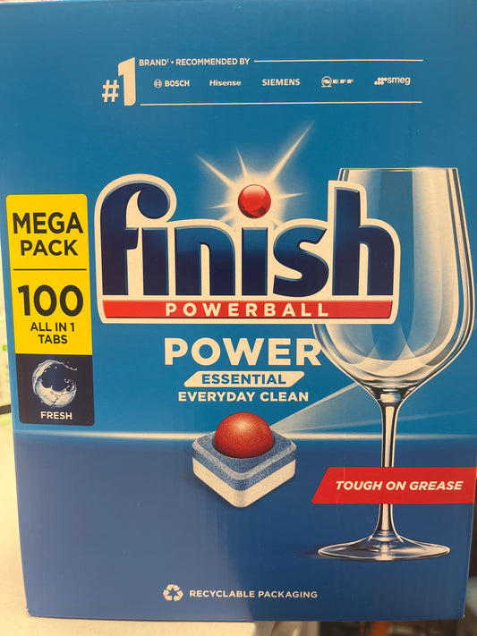 Finish dishwasher tabs 100 pack ￼