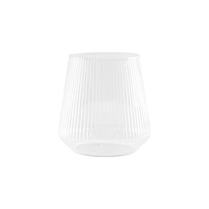 Ribbed Stemless Goblets 12 oz
