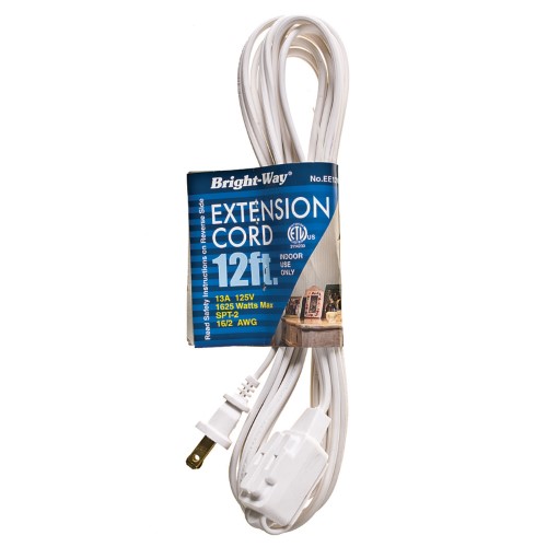 12ft Wht Extension Cord EE12W