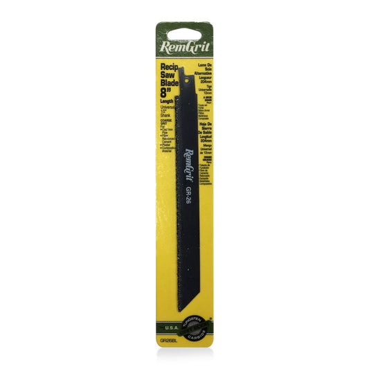 8" RemGrit® Carbide Grit Reciprocating Saw Blade (10 pack)