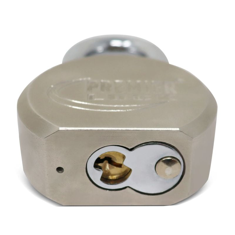 2-5/8" Solid Steel Commercial Gate Keyed Padlock with Short Shackle and 3 Keys-Carded