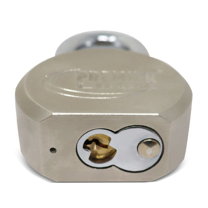 2-5/8" Solid Steel Commercial Gate Keyed Padlock with Short Shackle and 3 Keys-Carded