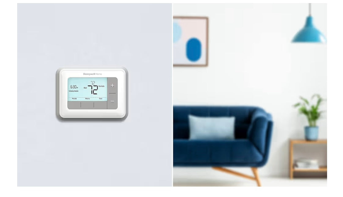 Honeywell Home RTH7560E 7-Day Flexible Programmable Thermostat-Extra-Large Backlit Display, White