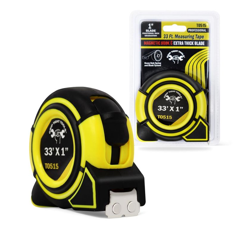 33 feet measuring tape extra thick 1 inch blade