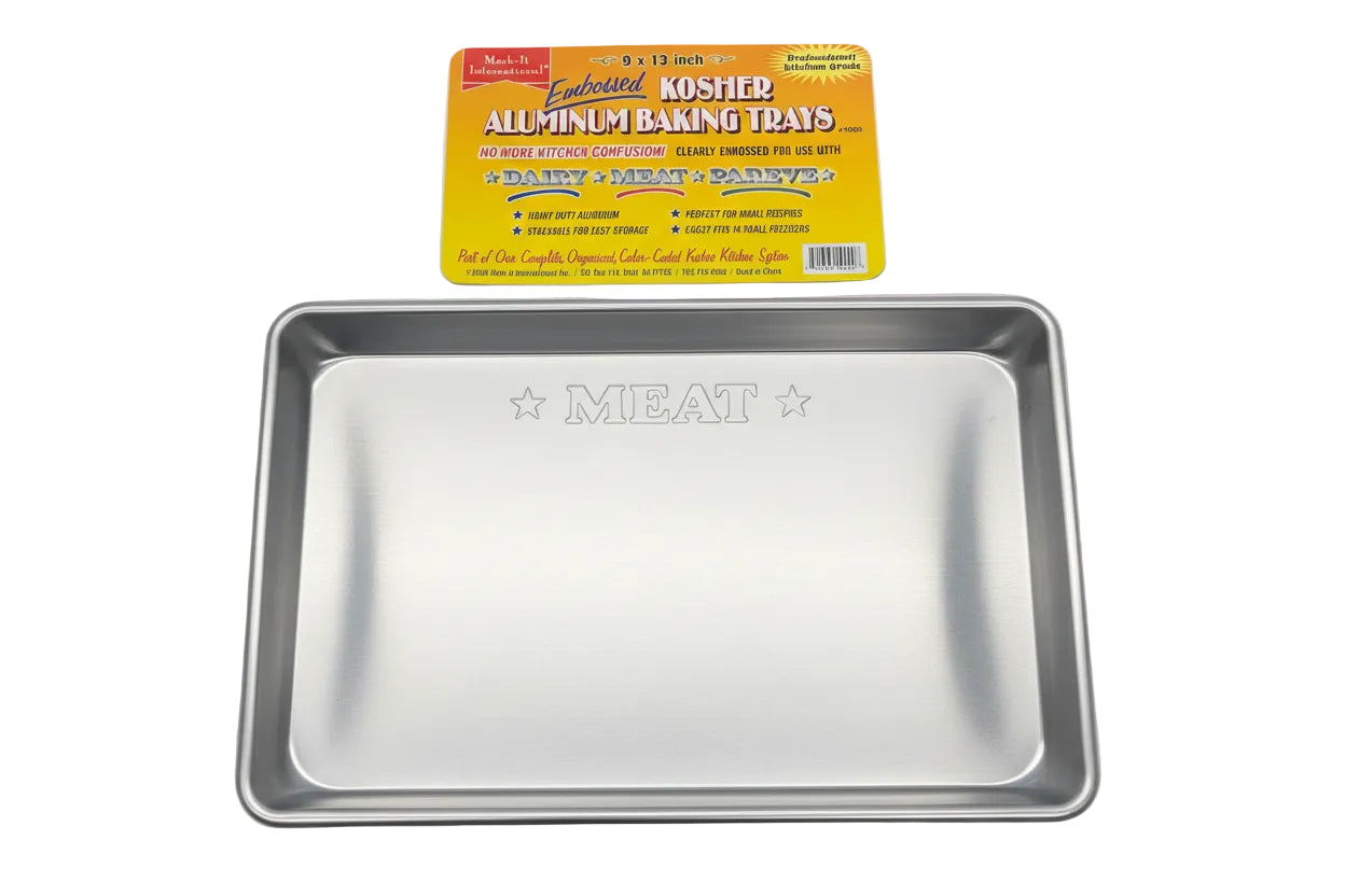 9x13 kosher trays meat dairy, and Parv separate