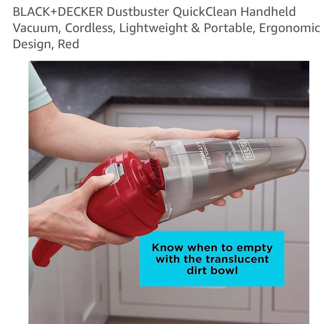 Black+Decker Dustbuster vacuum