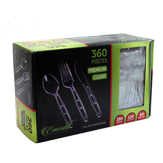 Basic Cutlery Collection, Emerald Clear Cutlery Combo