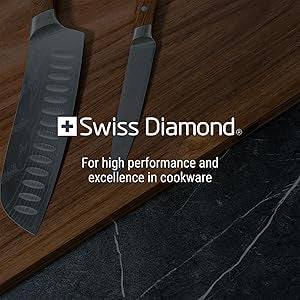 Swiss Diamond, Long Grain Acacia Wood Cutting Board, Heavy Duty Wooden Cutting Board for Charcuterie, Fruits & More, Supports Knife Sharpness and Cleanliness, 60 x 40 cm