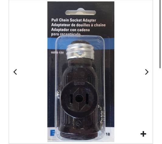 CURRENT TAP W/PULL CHAIN CD/1- w/2 RECPTCLE – BROWN